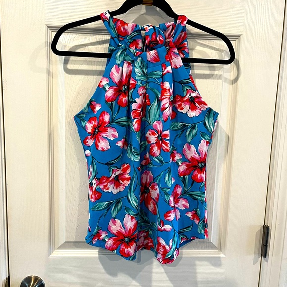 ☀️Tommy Bahama Iconic Tropical Halter Top - Picture 1 of 7